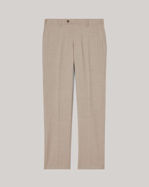 Slim Stretch Wool Blend Tailored Pant, Light Tan, hi-res
